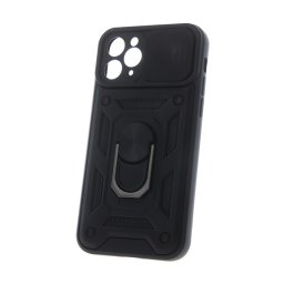 Defender szilikon telefonvédő (ütésállóság, tartógyűrű, kameravédő) FEKETE Xiaomi Redmi 15 5G