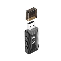 XO BCC16 bluetooth FM transmitter 3.5mm jack aljzat (USB, v5.3, mikrofon, microSD kártyaolvasó) FEKETE
