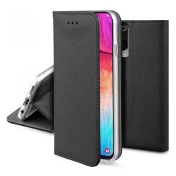 Tok álló, bőr hatású (FLIP, oldalra nyíló, asztali tartó, rombusz) FEKETE Samsung Galaxy Z Fold7 (SM-F966)