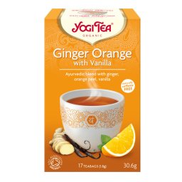 YOGI TEA NARANCSOS GYÖMBÉR BIO TEA VANÍLIÁVAL