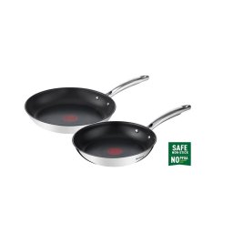 Tefal Serpenyő szett 2r 24/28cm rozsdamentes + tapadásmentes bevonat Duetto G732S255