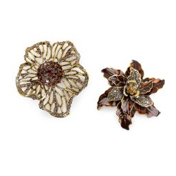 Bross csiszoltkövekkel virág