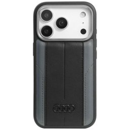 Audi A6 Szintetikus bőr MagSafe tok iPhone 17 Pro-hoz fekete