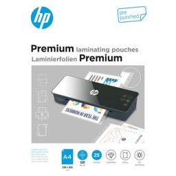 HP Meleglamináló fólia, 125 mikron, A4, fényes, 25 db, HP "Premium"