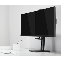 Asztali tartó 2 monitorhoz 27" fekete Gembird (MS-D2-01)