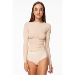 Simple Longsleeve alsóing, hosszú ujjú, bézs