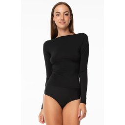 Simple Longsleeve póló, fekete