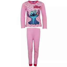 Disney Lilo és Stitch, A csillagkutya Scrump Light Pink gyerek hosszú pizsama 4 év / 104 cm
