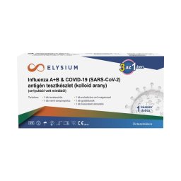 Elysium SARS-CoV-2 & influenza A+B Ag kombinált otthoni gyorsteszt 1x