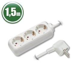 Hálózati Elosztó 3DIN 1, 5m White (20201)