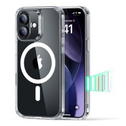 ESR CLASSIC HYBRID szilikon telefonvédő (ütésállóság, légpárnás sarok, MagSafe) ÁTLÁTSZÓ Apple iPhone 17