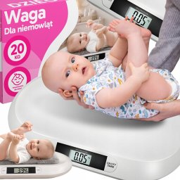 Elektronikus Bébi mérleg, LCD kijelzővel, 10 g pontossággal, max 20 kg -ig