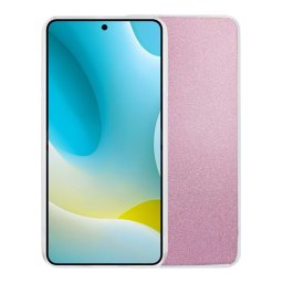 Szilikon telefonvédő (műanyag belső, csillogó hátlap) RÓZSASZÍN Xiaomi Redmi Note 15 Pro 4G