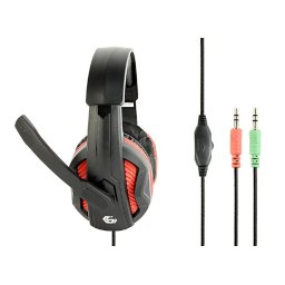 Gaming fejhallgató headset fekete-piros Gembird (GHS-03)