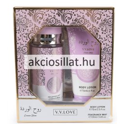 V.V.Love Crimson Bloom ajándékcsomag ( Testpermet 100ml + Testápoló 75ml )