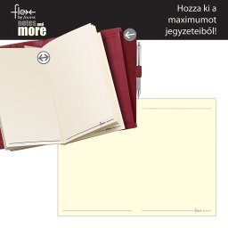 Filofax Flex Jegyzetfüzet Vastag Üres lapokkal Pocket Krém