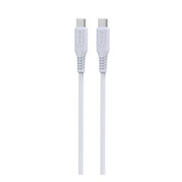 DEVIA GRS adatkábel (Type-C - Type-C, 60W, PD gyorstöltő, 100cm, cipőfűző) FEHÉR