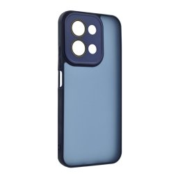 Szilikon telefonvédő (ütésállóság, akril hátlap, kameravédő) SÖTÉTKÉK Xiaomi Redmi 15C 4G