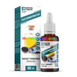 Fekete köménymag olaj 50 ml, hidegsajtolással, igazolt 837mg timokinon tartalommal, külsőleg, belsőleg - Natur Tanya