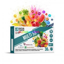 MULTI 55 - Fermentált multivitamin 30 db kapszula, 55 féle koncentrált hatóanyag, 36 fermentált zöldség, gyümölcs, gyógynövény és 19 vitamin, ásványi anyag - Natur Tanya