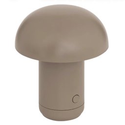 LED asztali lámpa FUNGHI 11,2 cm, barna