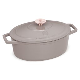 Berlinger Haus Pecsenye / Kacsasütő 30 cm ovális öntöttvas Taupe Collection BH/6541