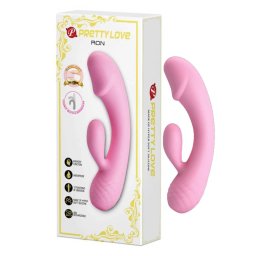 Pretty Love - Ron hajlékony akkumulátoros vibrátor klitoriszággal