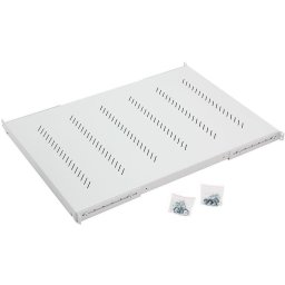 19"-os polc H4 perforált 1U/650mm, max.150kg szürke