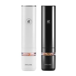 ZWILLING elektromos fűszerdaráló, fekete és fehér, lítium-ion akkumulátor, USB töltés, 2 db - Enfinigy