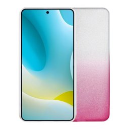 Szilikon telefonvédő (műanyag belső, csillogó hátlap) ÁTLÁTSZÓ/RÓZSASZÍN Xiaomi Redmi Note 15 5G