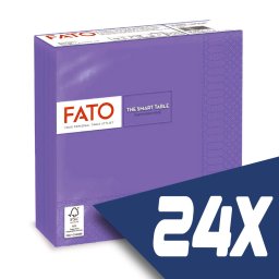 Fato Szalvéta 33x33cm viola 2 rétegű 50 lap/csomag (24 csomag)