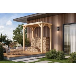 Karibu Cubeco 1. Fa kerti pavilon / modern kerti pavilon 231 cm x 124,5 cm