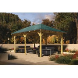Karibu Perida fa kerti pavilon, 289 cm x 429 cm