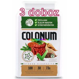 COLONUM 3x100 db kapszula, béltisztító étrend-kiegészítő, 3 doboz - Mannavita