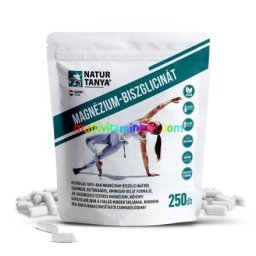 Magnézium biszglicinát-kelát 250 db kapszula, 100 mg, kelátkötésű, szerves, vegán - Natur Tanya