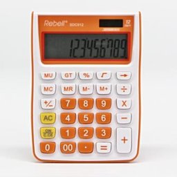 Rebell számológép RE-SDC912OR BX, narancssárga, asztali, 12 számjegyű