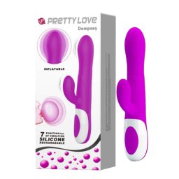 Pretty Love - Dempsey vibrátor klitoriszággal és felfújható fejrésszel