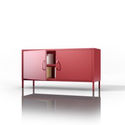 1562 ROSA TV-szekrény lábakon 1150 × 595 × 400 mm, Modern piros