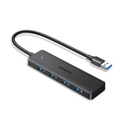 UGREEN CM219 USB HUB 4in1 (elosztó, 4 USB aljzat, 15cm) FEKETE