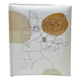Modern fotóalbum - fehér - 100 db 13x18 cm- női grafika