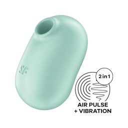 Satisfyer Pro To Go 2 - akkus, léghullámos csiklóizgató (menta)