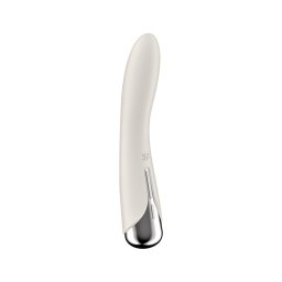Satisfyer Spinning Vibe 1 - forgó fejes G-pont vibrátor (bézs)