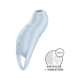 Satisfyer Pocket Pro 1 - léghullámos csiklóizgató (kék)