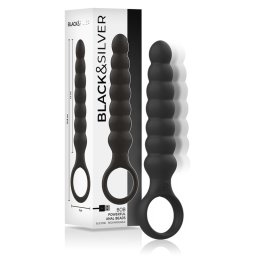 BLACK&SILVER - erteljes szilikon anl dild