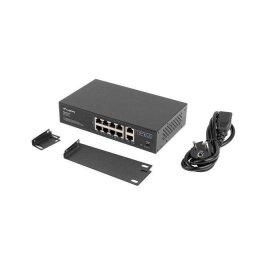 LANBERG SWITCH 8X 100MB POE /2X 1GB UNMANAGED RACK 10"/19" GIGABIT ETHERNET 120W