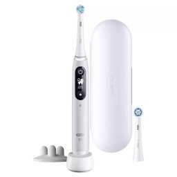 Oral-B iO Series 6s elektromos fogkefe, időzítő, nyomásérzékelő, 5 program, Oral-B alkalmazás, szürke színű