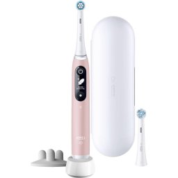 Oral-B iO Series 6s elektromos fogkefe, időzítő, nyomásérzékelő, 5 program, Oral-B applikáció, rózsaszínű