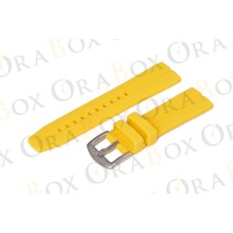 Vostok Europe szilikon óraszíj, sárga 22mm