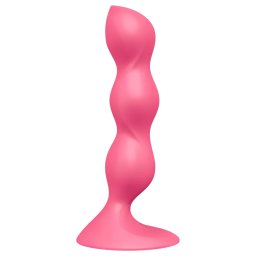 Satisfyer Triple Ball-R - gyöngyös anál dildó (piros)