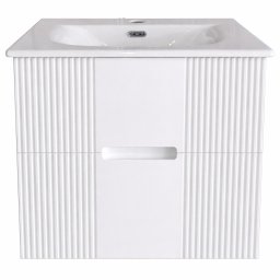 TMP MODENA 60 fali függesztett fürdőszobabútor - SKY E-8099-60 porcelán mosdóval - 61 x 46 x 52 cm